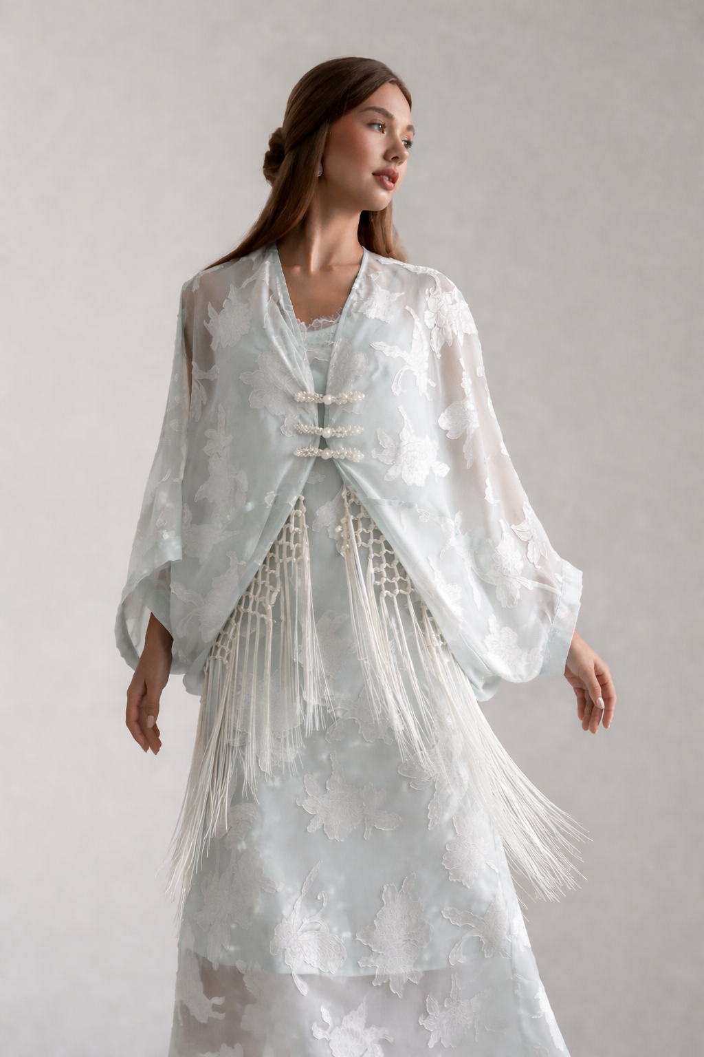 Whispering Mint Kimono