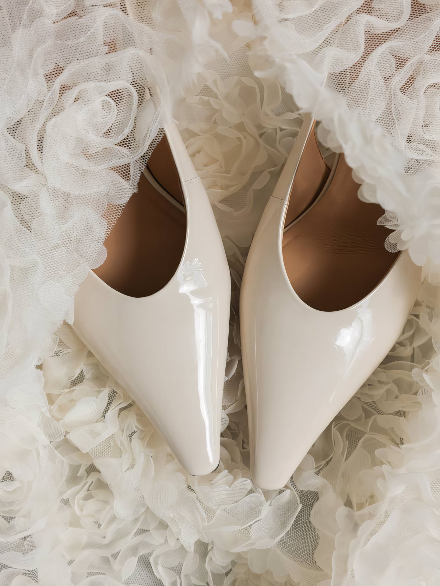 Fildişi Saten Mini Etek