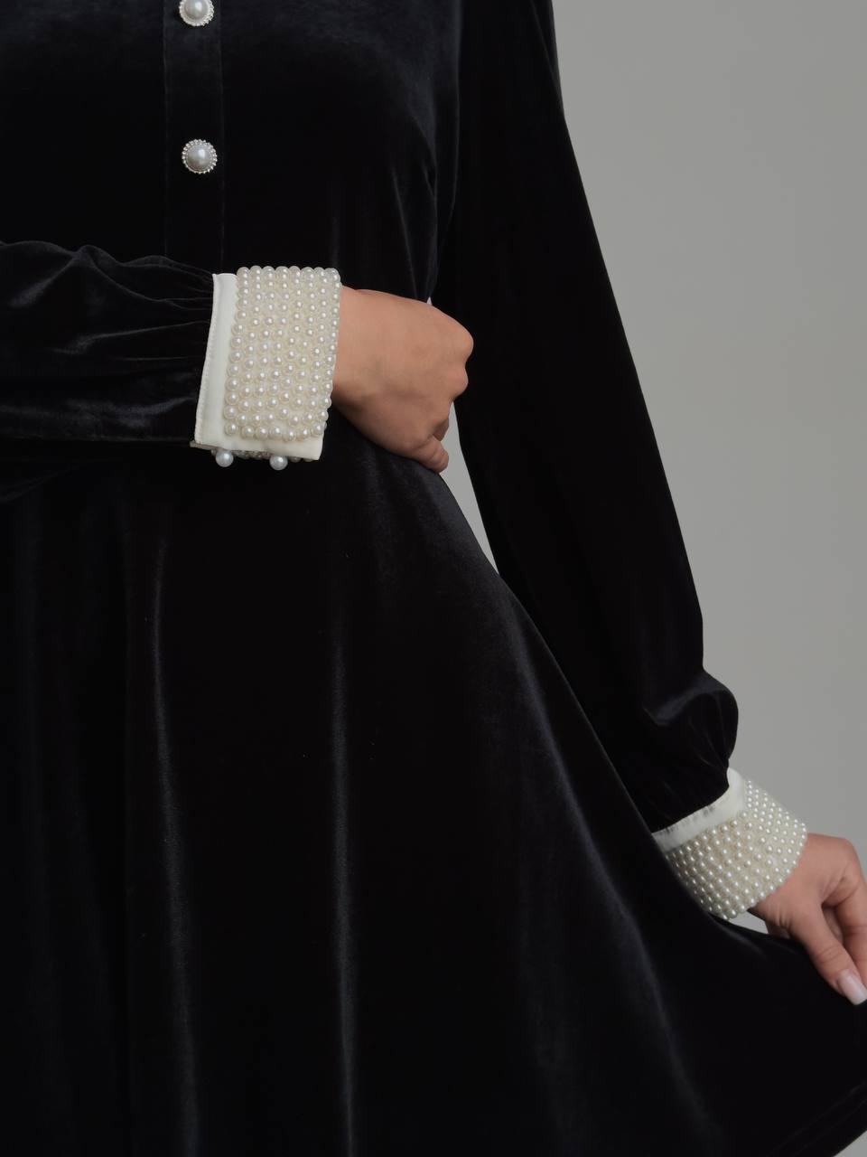 Moonlit Yakalı Elbise