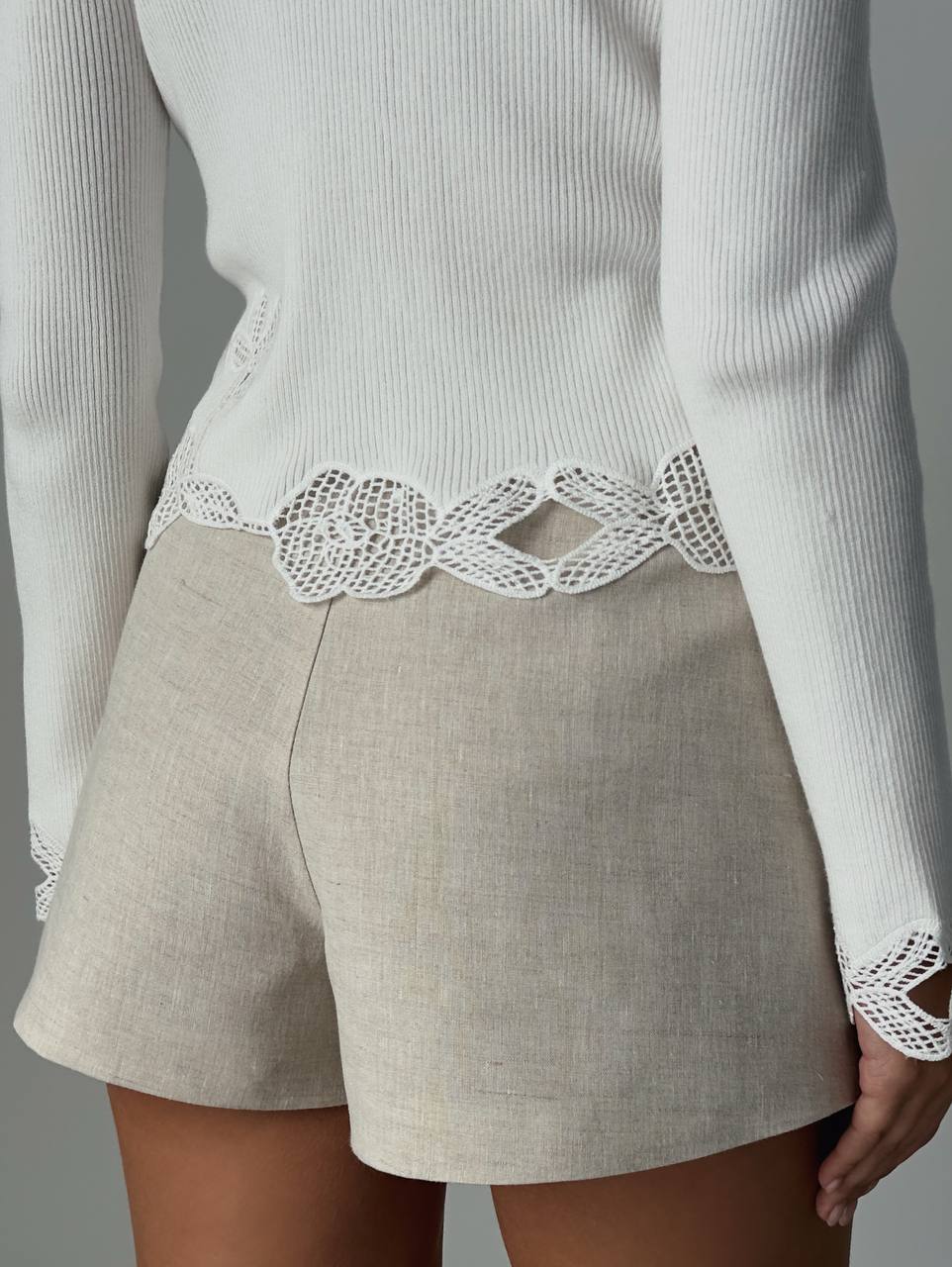 Keten Esinti Şort