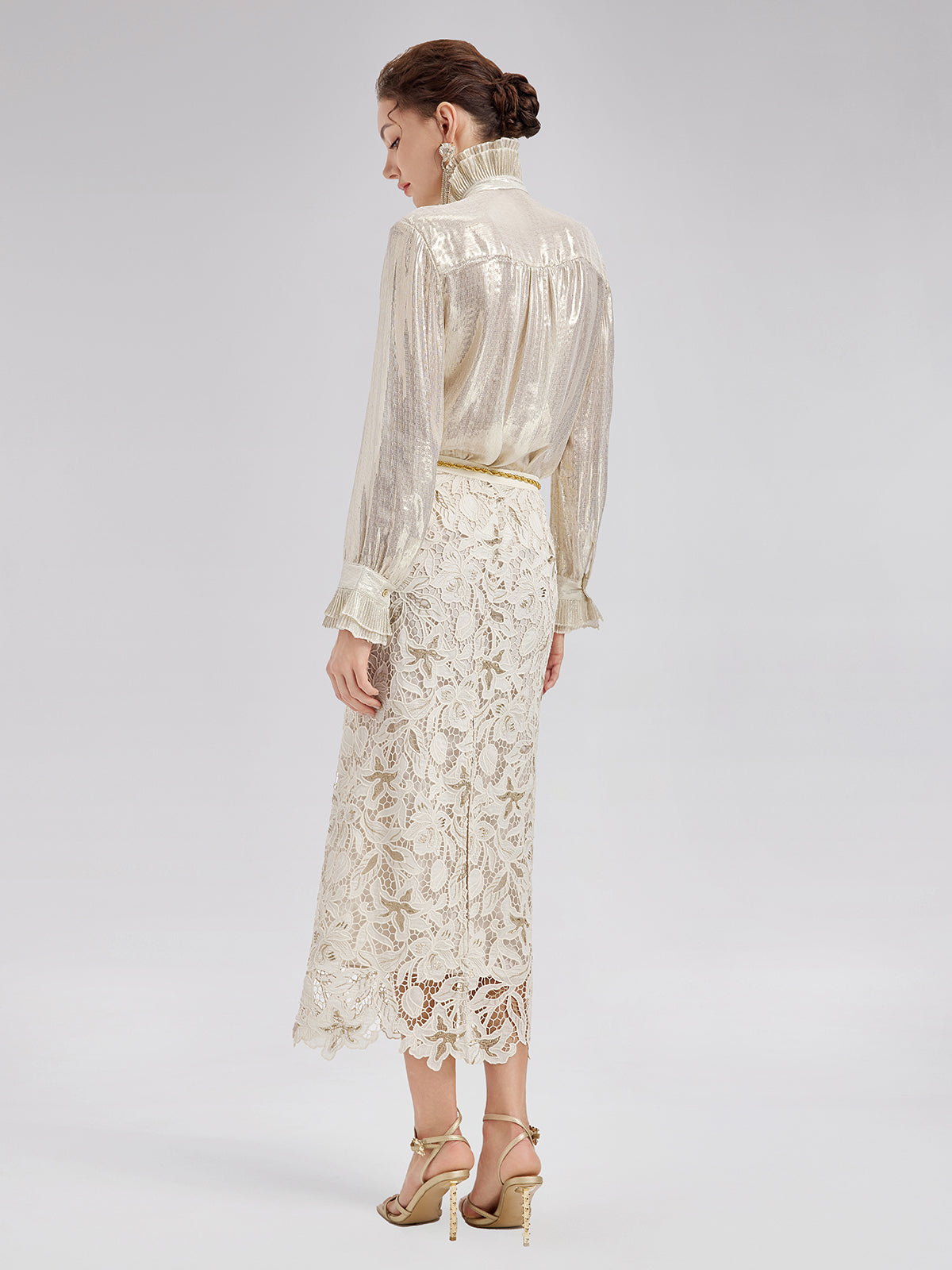 Nakışlı Dantel Balık Etek