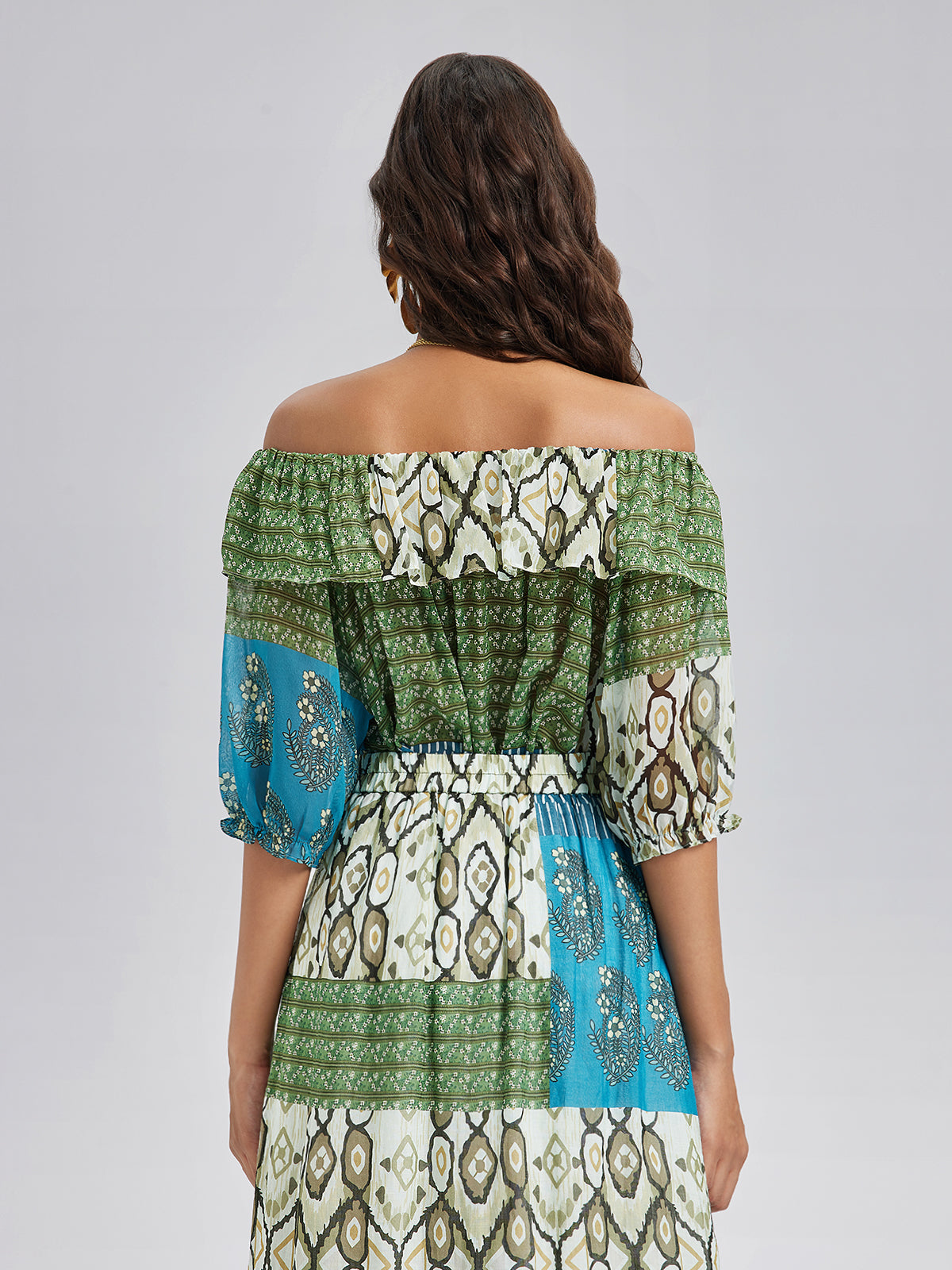 Şık Yumuşak İpek Çok Yönlü Bluz