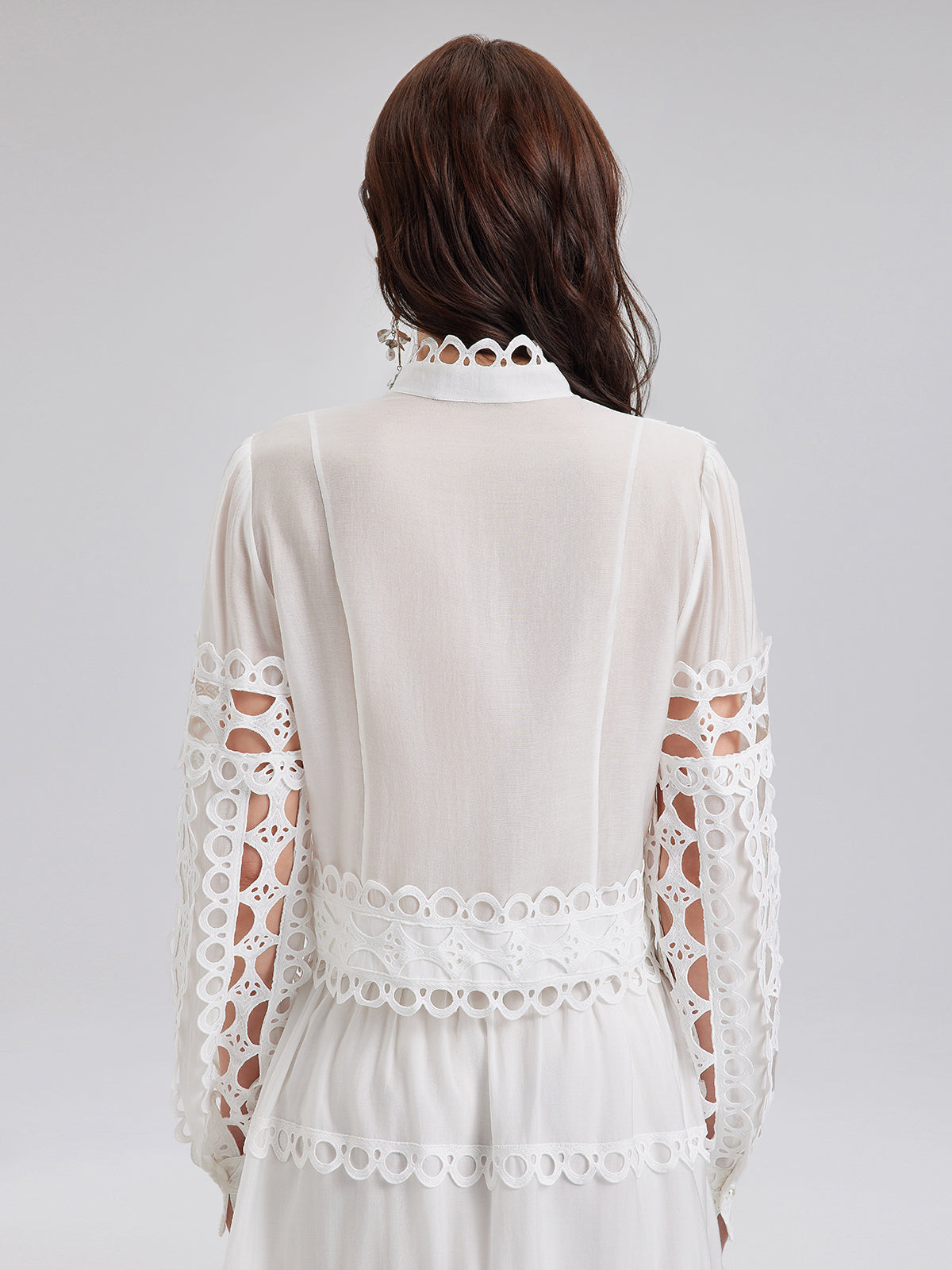 Vintage Saray Tarzı Nakışlı Gömlek