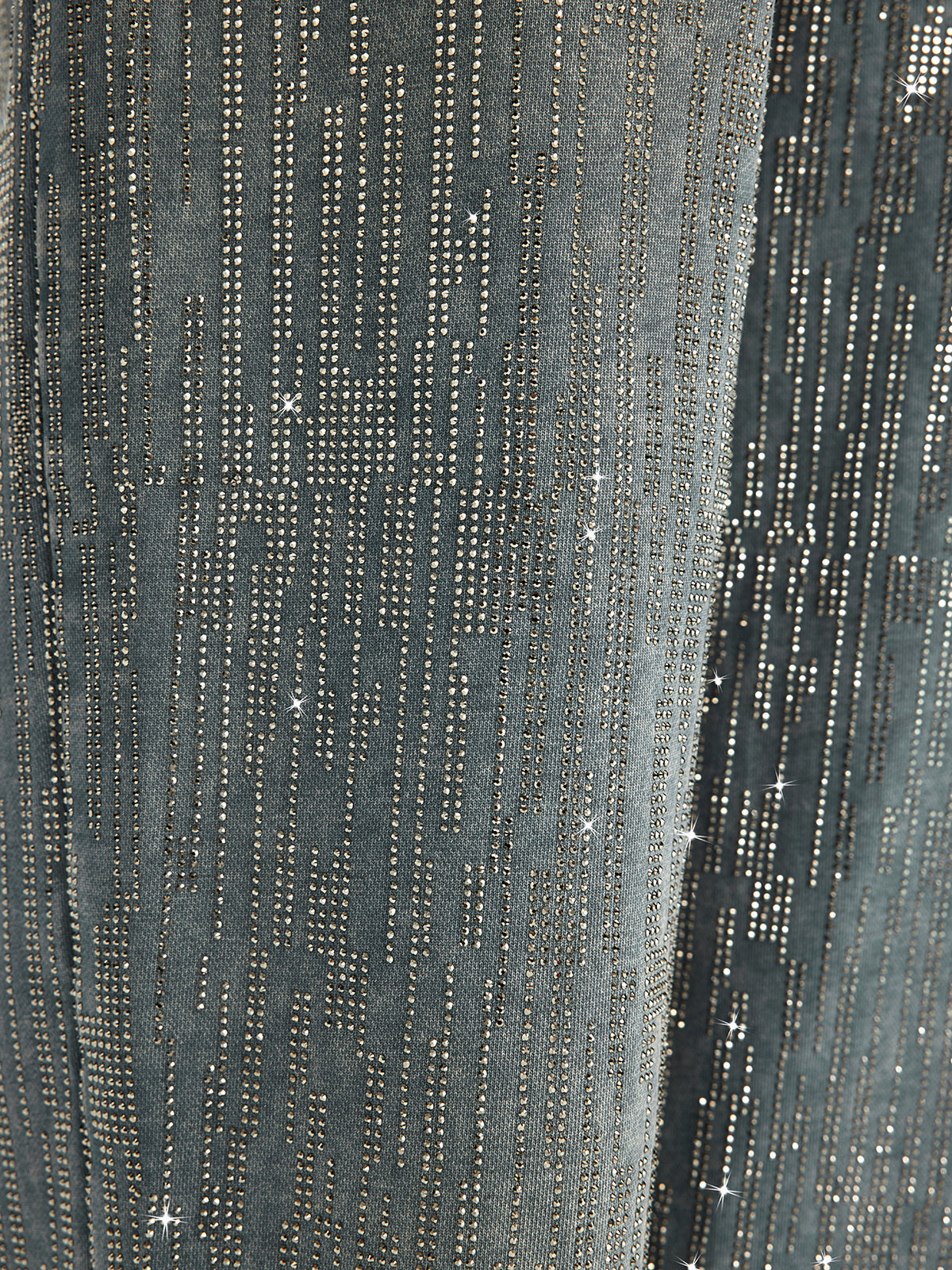 Kot Görünümlü Taşlı Eşofman Altı