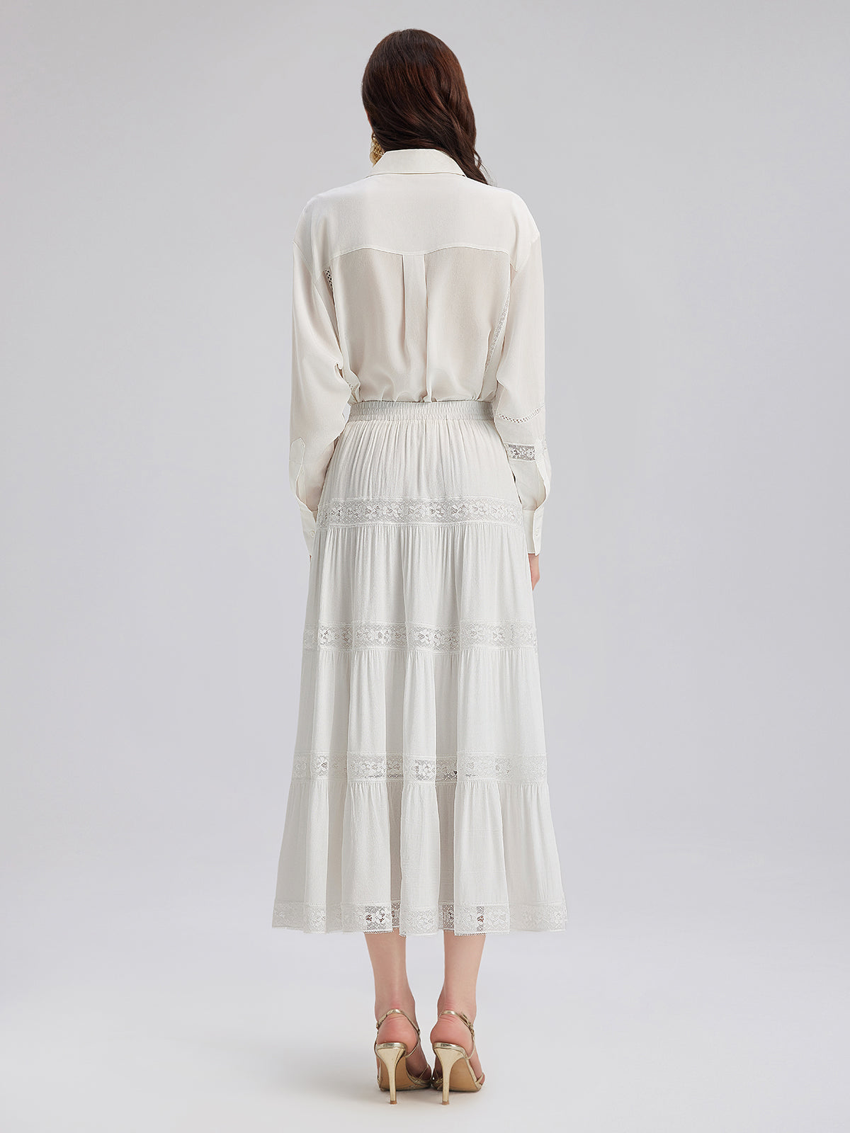 Bohem Dantelli Kloş Etek