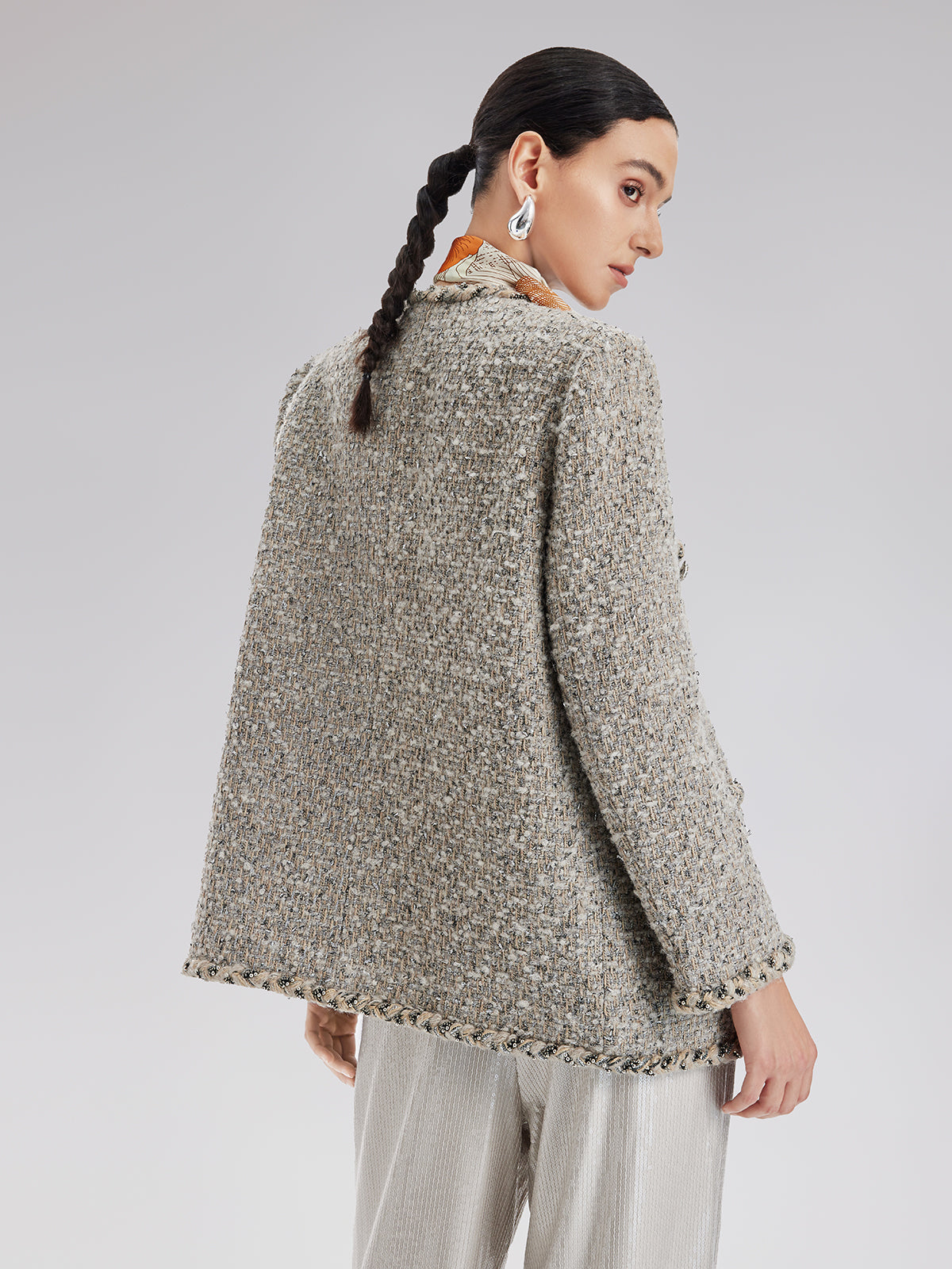Şık Fransız Tüvit Ceket