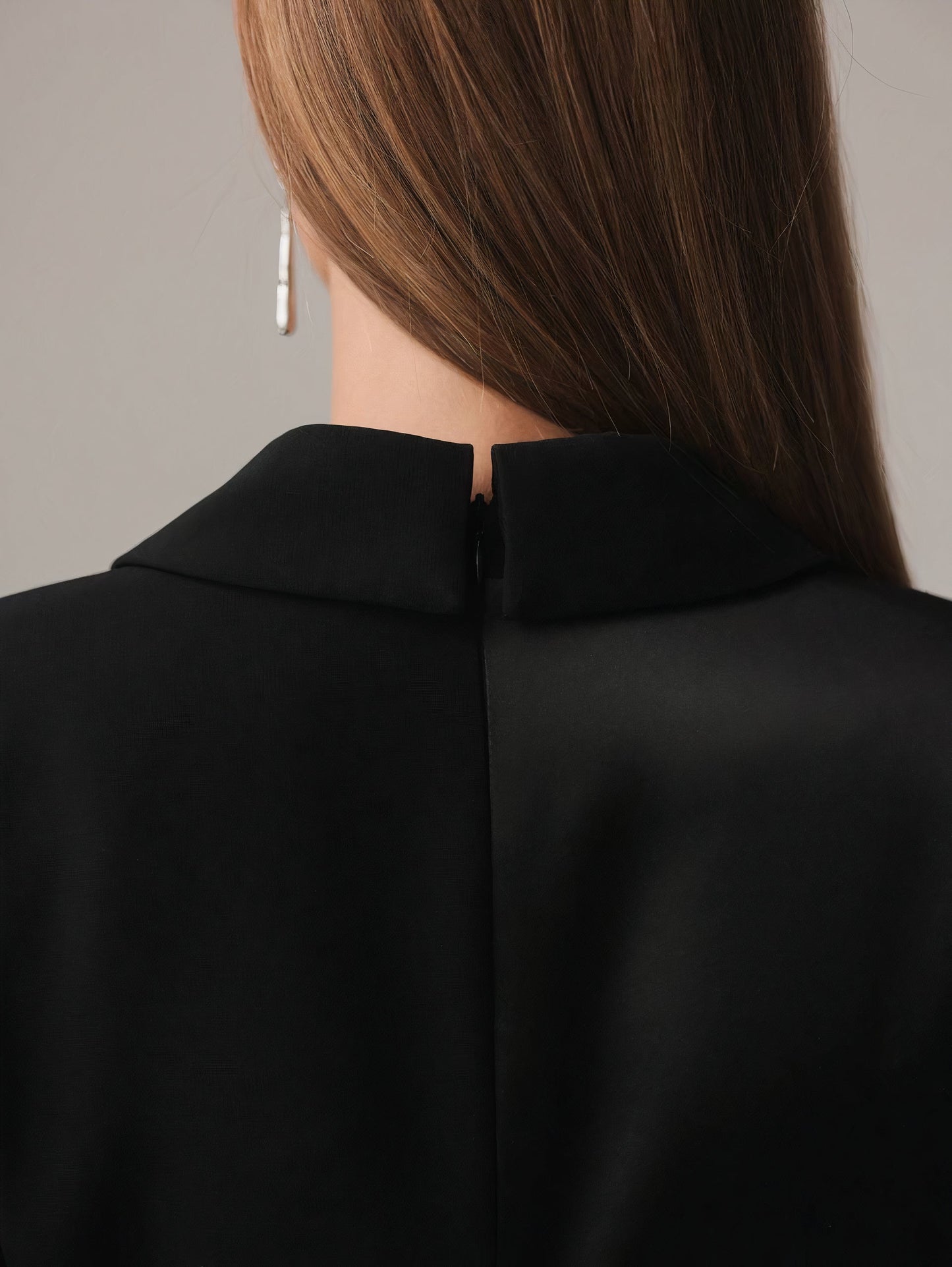 Saten Detaylı Blazer Elbise