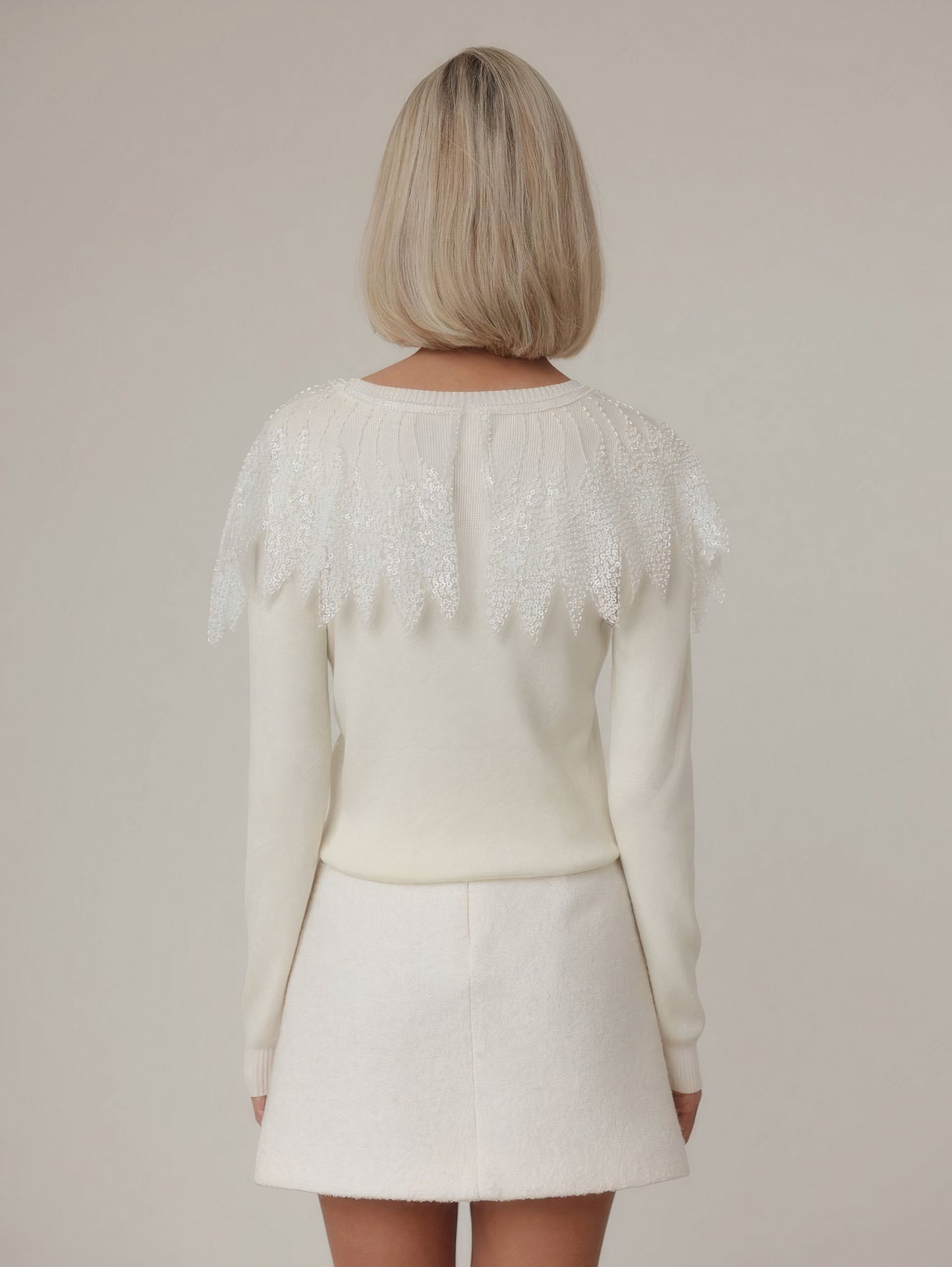 Şık Minimal Dokulu Mini Etek