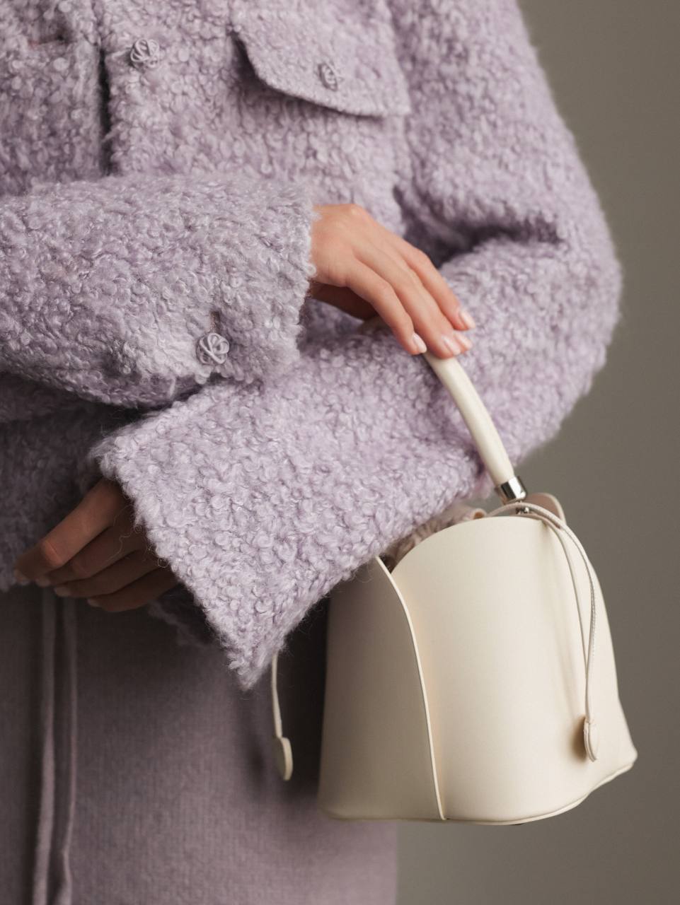 Lila Bulut Bukle Ceket