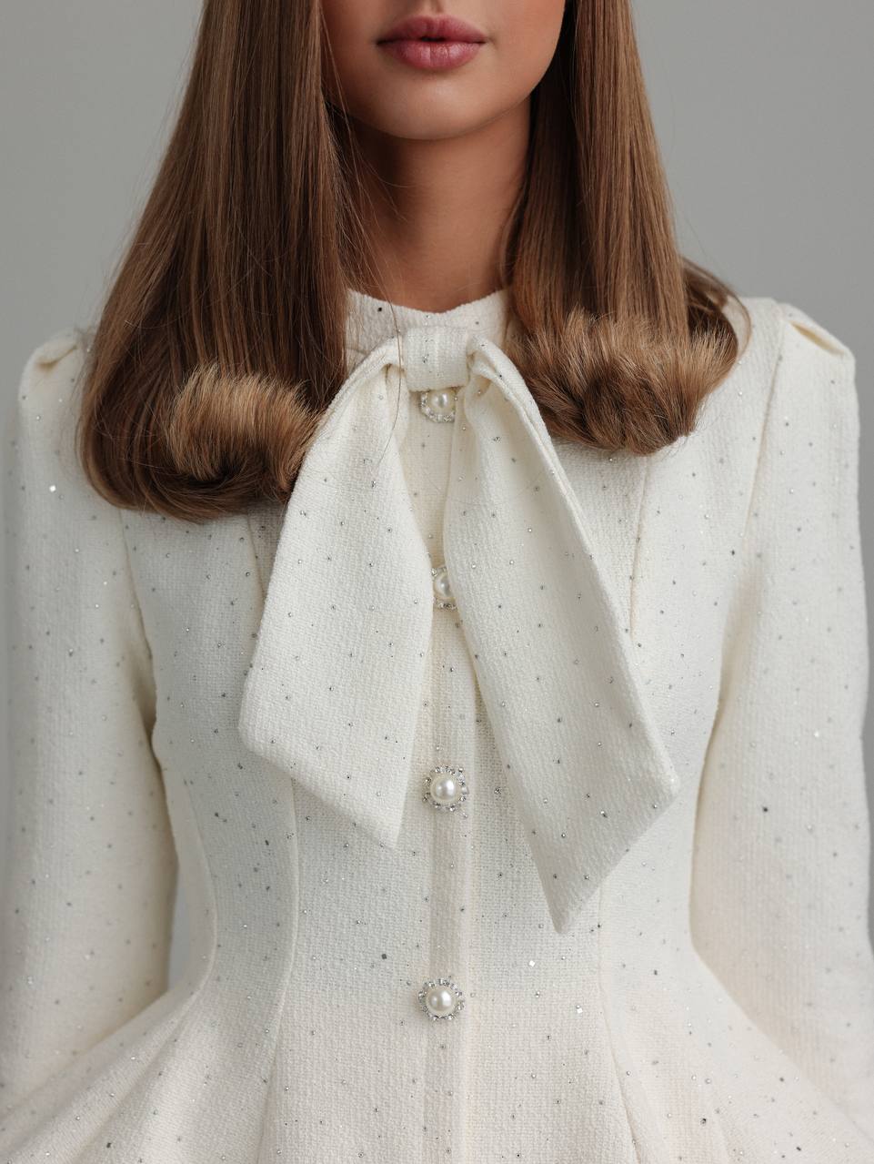 Kristal Fiyonk Tüvit Elbise