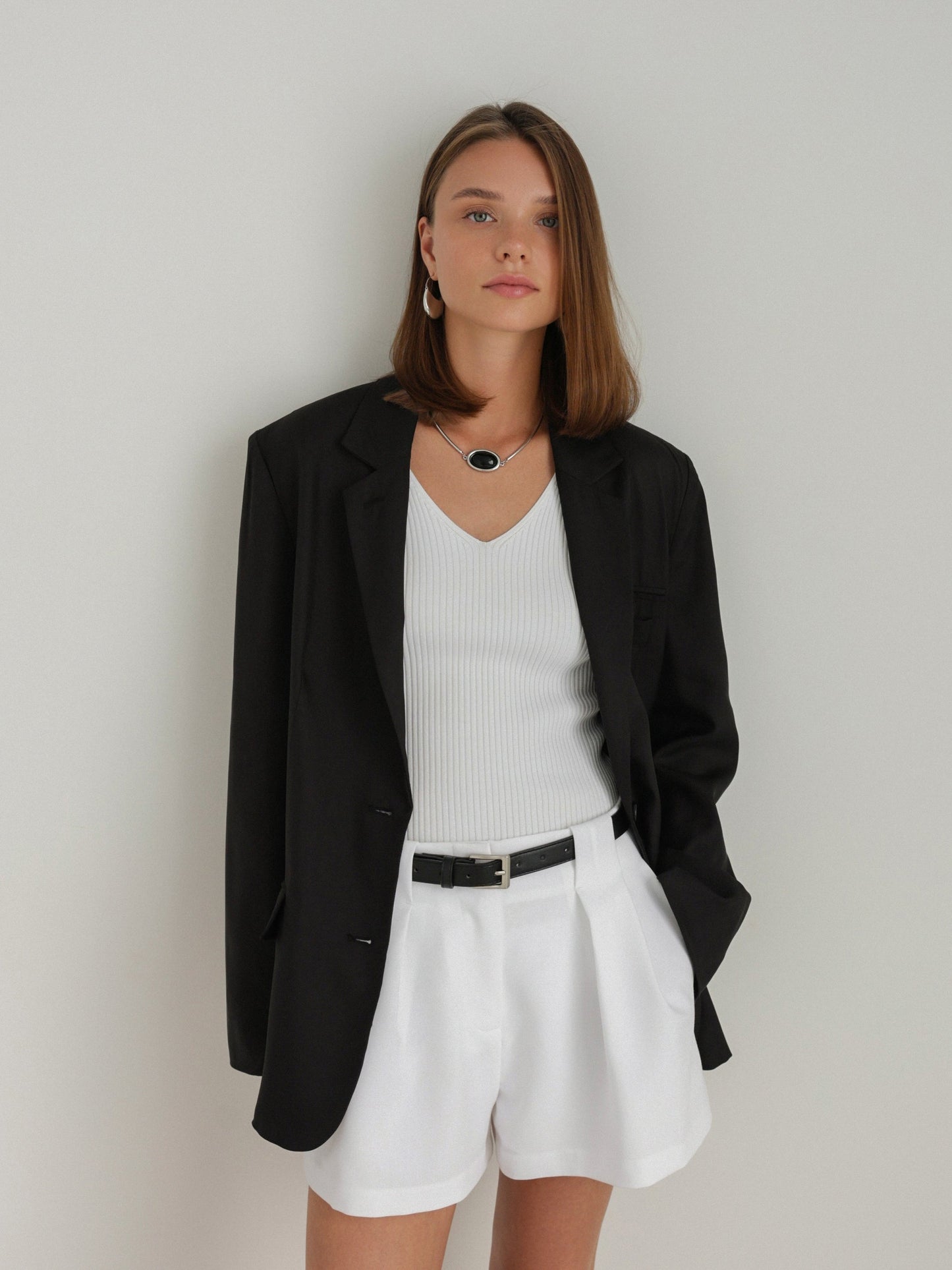 Siyah Boyfriend Blazer Ceket