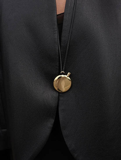 Gece Yarısı Kat Detaylı Deri Ceket