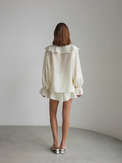 Krem Esinti Keten Takım