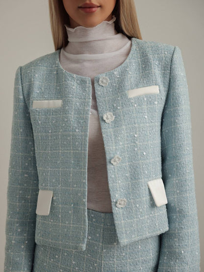 Sis Beyazı Balıkçı Yaka Bluz