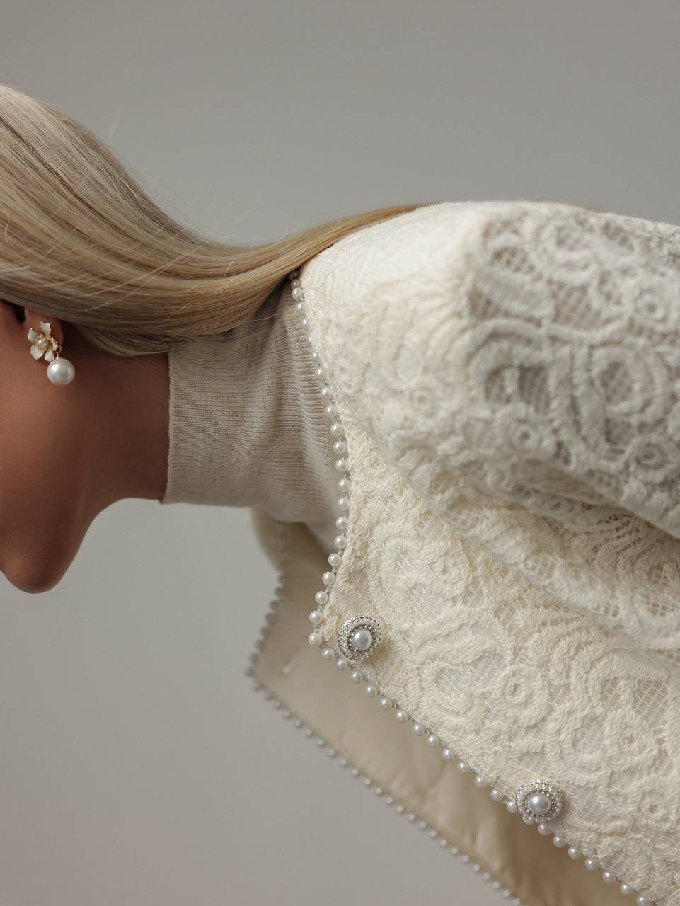 Krem Balıkçı Yaka Triko