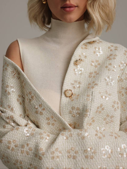 Bronz Işıltı Pileli Etek