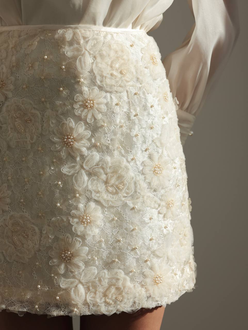 Çiçek Detaylı Zarif İkili Takım