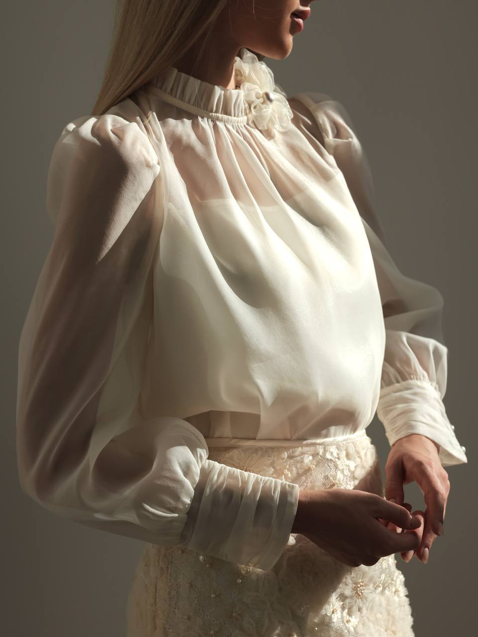 Çiçek Detaylı Zarif İkili Takım