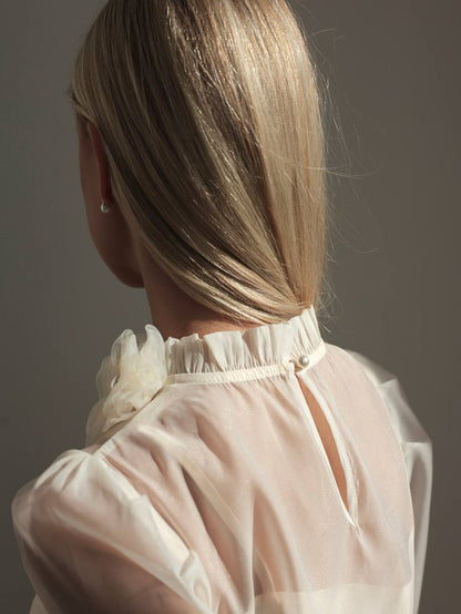 Çiçek Detaylı Zarif İkili Takım