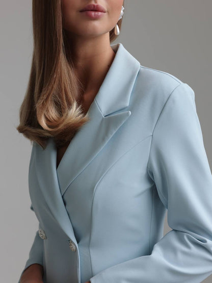 Pudra Mavisi Midi Elbise