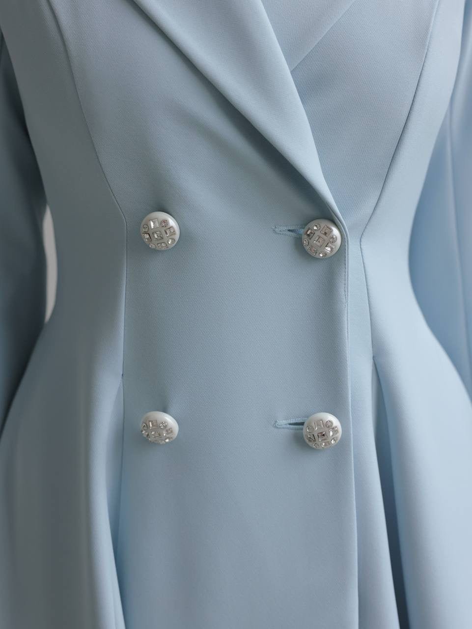 Pudra Mavisi Midi Elbise