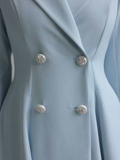 Pudra Mavisi Midi Elbise