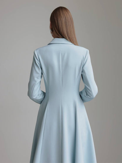 Pudra Mavisi Midi Elbise