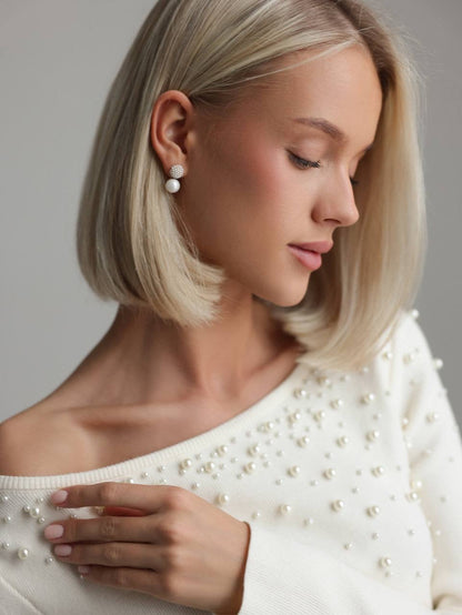 İnci İşlemeli Kazak