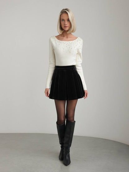 İnci İşlemeli Kazak