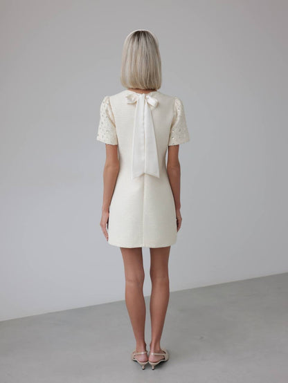 Payet İşlemeli Mini Elbise