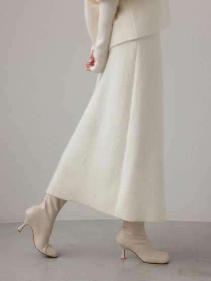 Oversize Fildişi Yün Kazak