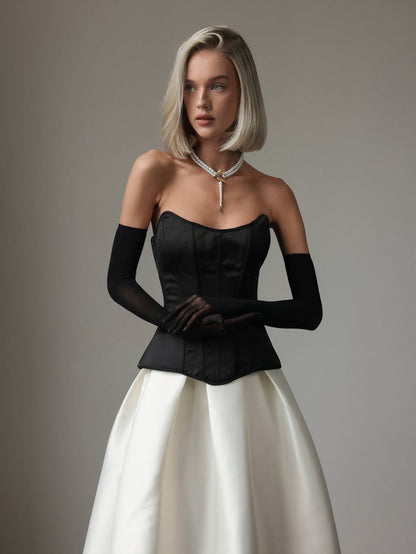 Siyah İpek Korse