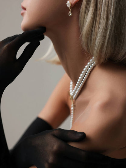 Beyaz Saten Midi Etek