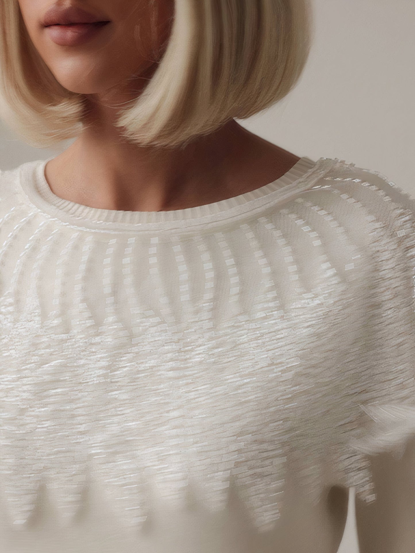 Sparkling Elegance İşlemeli Kazak