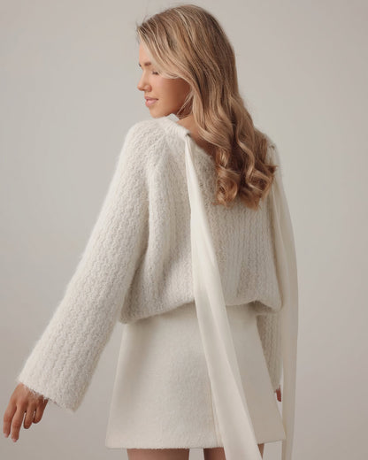 Fiyonk Detaylı Soft Elegance Kazak