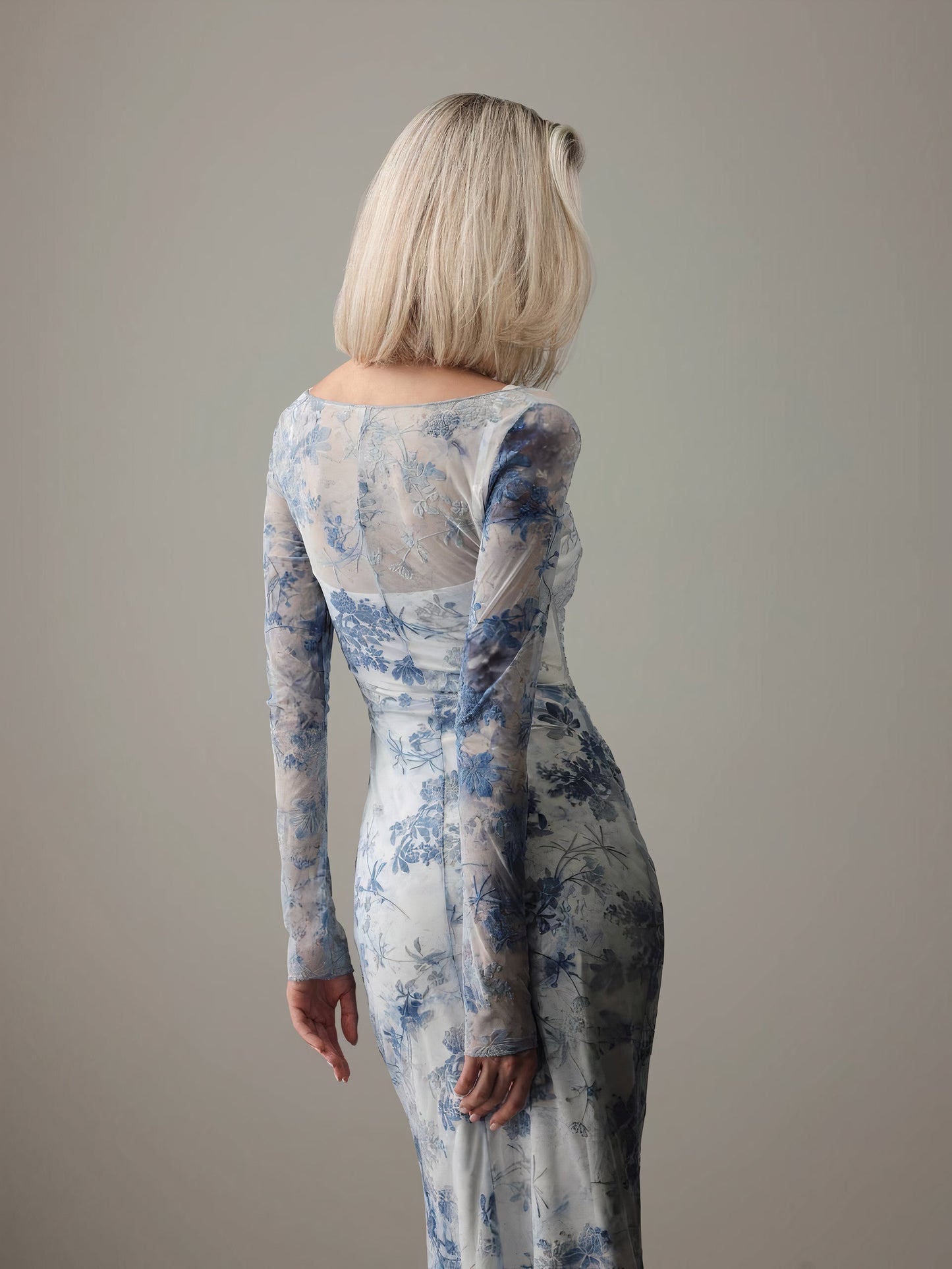 Mavi Sis Tül Elbise