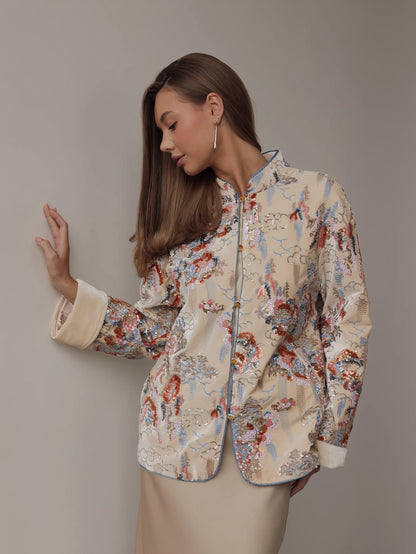 Hikari Nakışlı Kimono Ceket