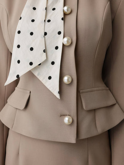 Amelie İnci Düğmeli Takım