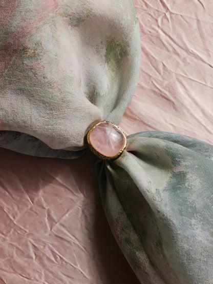 Allık Tonlu Saten Verev Etek