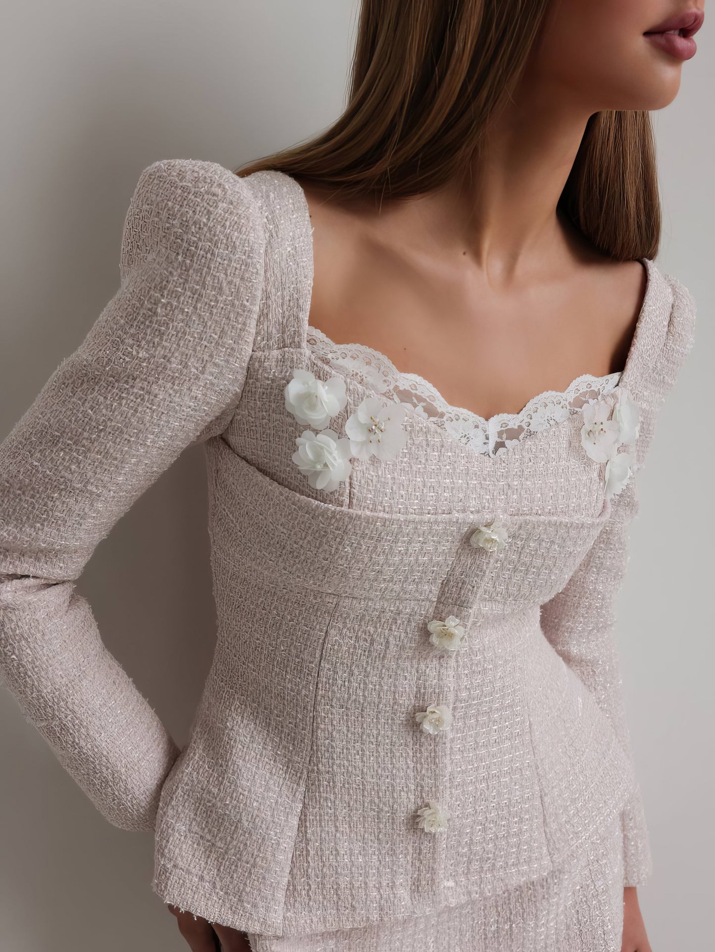 İnci Bukle Peplum Elbise