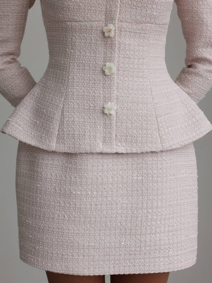 İnci Bukle Peplum Elbise