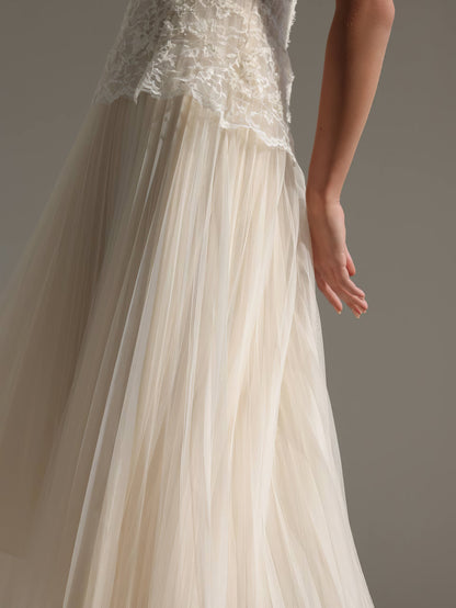 Chantilly Dantel Peplum Midi Elbise