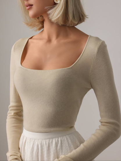 Hacimli Kırık Beyaz Midi Etek