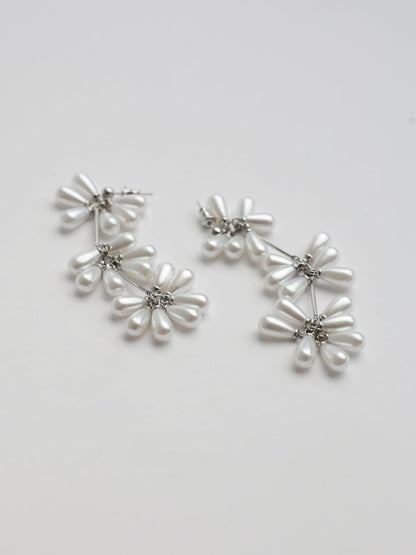 Zarif İnci İp Küpe