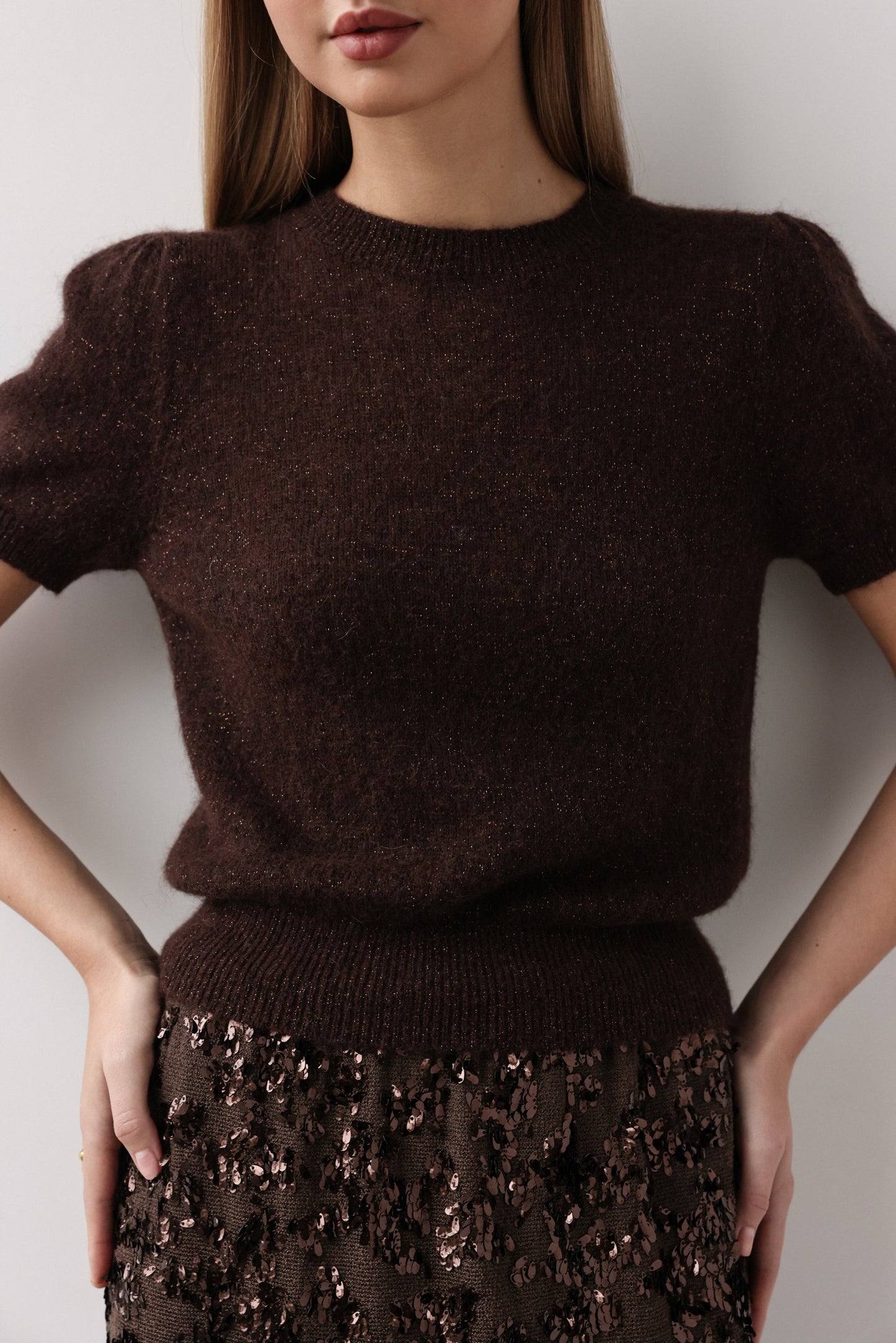Mocha Glow Triko Üst