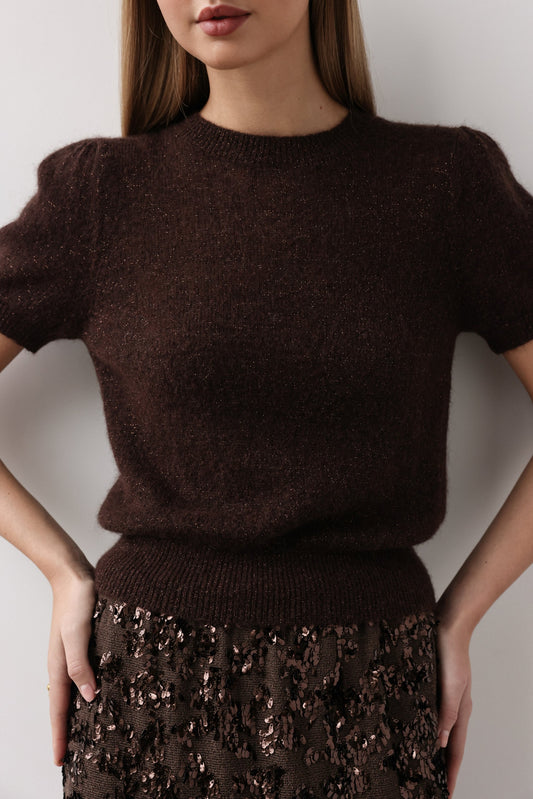 Mocha Glow Triko Üst