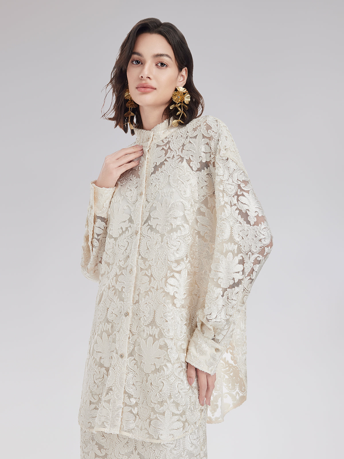 Modern Etnik Yakma Gömlek