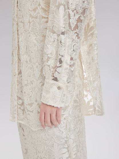 Modern Etnik Yakma Gömlek