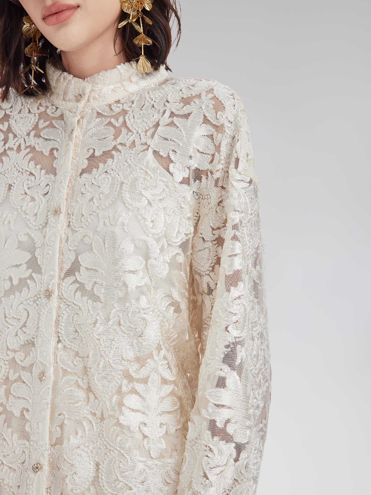 Modern Etnik Yakma Gömlek