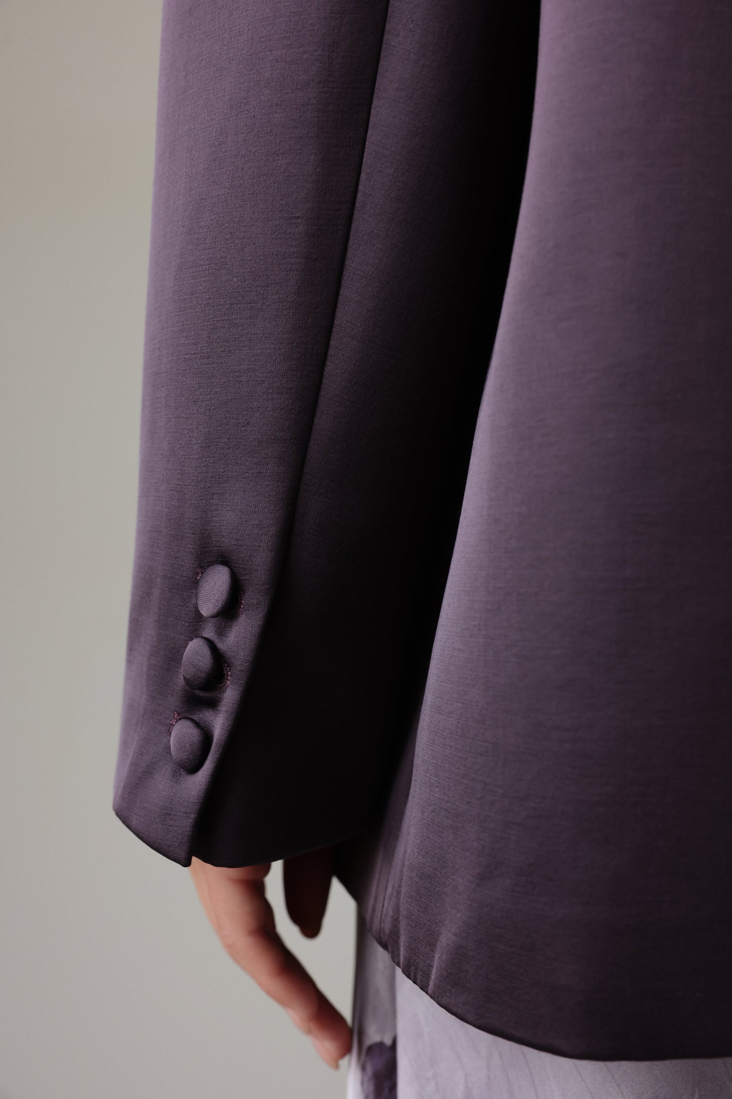 Gece Yarısı Mürdüm Blazer Ceket